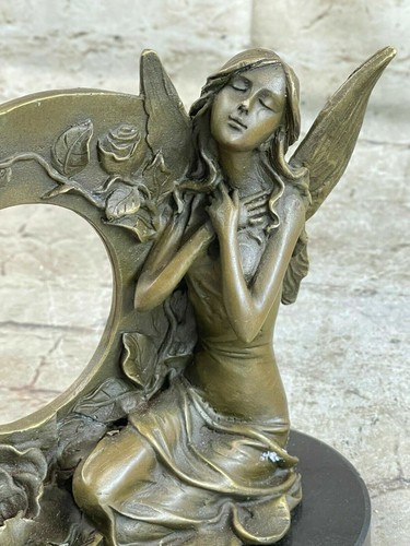 Fairy Daydream Bronze Sculpture Figurine Par Français Artiste Moreau Statue - Photo 5 sur 7
