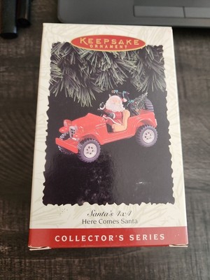 Hallmark 1996 Here Comes Santa 4x4 Jeep Keepsake Christmas Ornament #18 NEW!