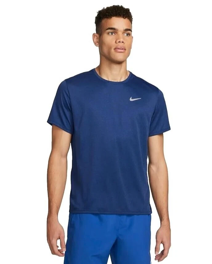Nike Breathe Men's Reflective Trim Running Short Sleeve T-Shirt SZ XL