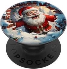 PopSockets Santa Claus Christmas Xmas for Phone Women Swappable Base PopGrip