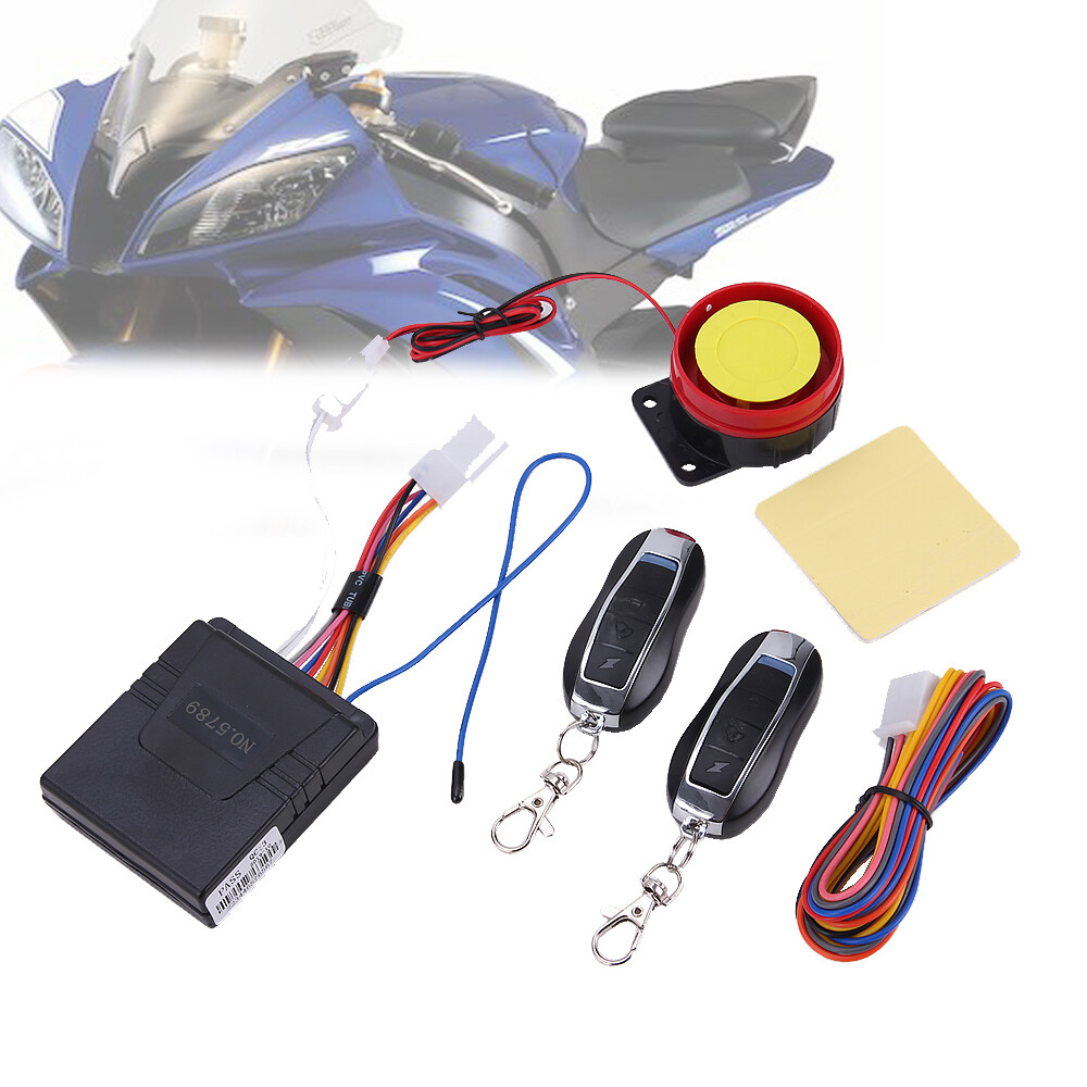 Alarm System Anti-theft Security Remote Control Motorcycle Scooter Cruiser Bike 