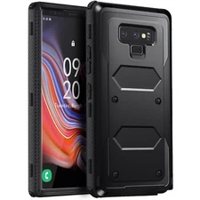 For Samsung Galaxy Note9 Shockproof Dual Layer Case Heavy Duty Cover (Black)