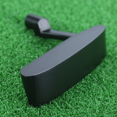 Black Golf Clubs Putter Head Single-sided Right Hand Threaded Hole Zinc Alloy - Picture 5 of 10