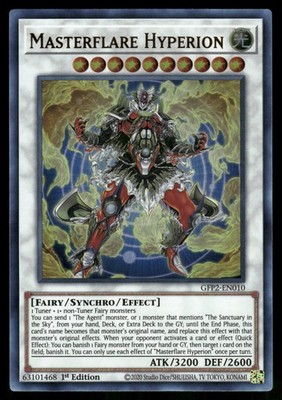 Yugioh Masterflare Hyperion GFP2-EN010 Ultra Rare 1st Edition NM