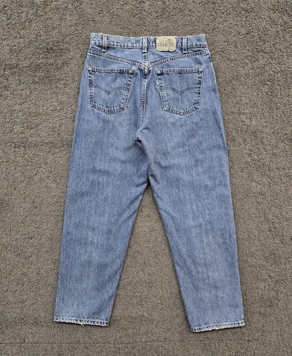 Vintage Levis SilverTab Jeans Mens 33x29 Purple Label Baggy Loose 1990s USA Made - 第 1/20 張圖片