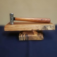 Ebony & Keyaki Sandwich Pattern Knife 30cm Replacable Head Polished