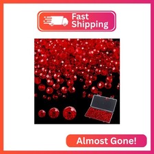 Crystal Glass Beads for Jewelry Making, 500 Pcs Assorted Acrylic Beads Bulk, Mix