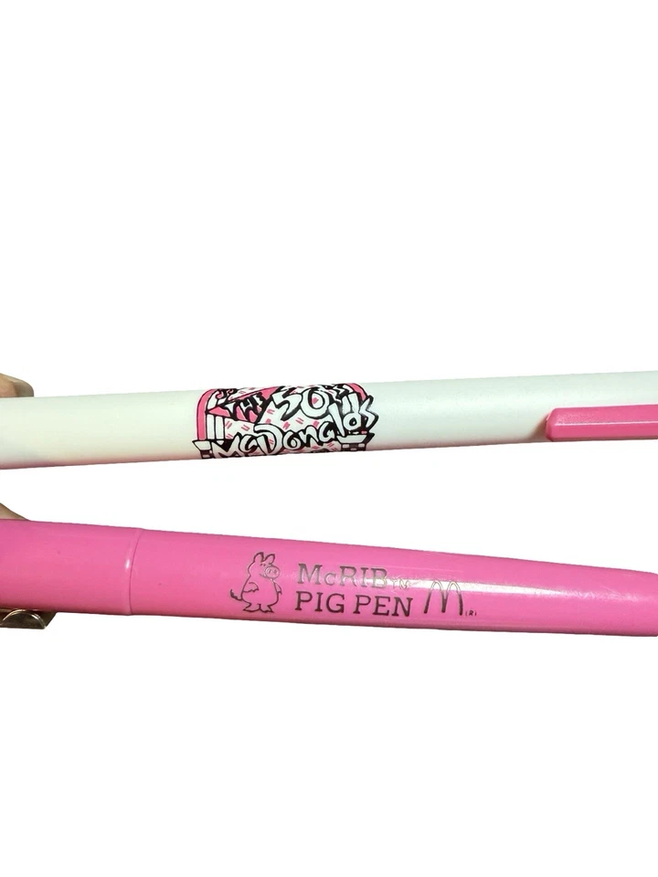 Lote de 14 bolígrafos y lápices McDonalds de colección anuncio de Navidad de Ronald McRib RARO coleccionable Foto 3 de 4