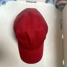 Port Authority Red Baseball Cap Mesh Back Adj...