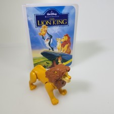 Walt Disney McDonald's Masterpiece Collection Lion King Simba Figure MiniVHS Box
