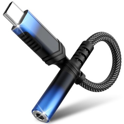 USB Type C to 3.5mm Female Headphones Jack Adapter for iPhone 17 Air 16 15 Pr...