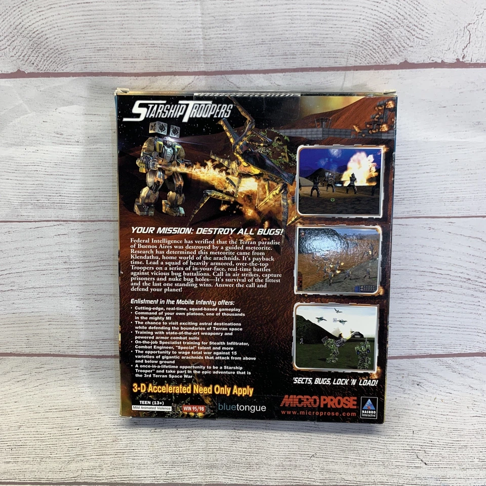 Starship Troopers BIG BOX (PC, 2000) New Sealed Box - Image 4 of 4