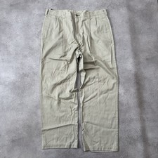 Tommy Hilfiger Trousers Mens 32" Straight Pleated Chino Pants, Beige