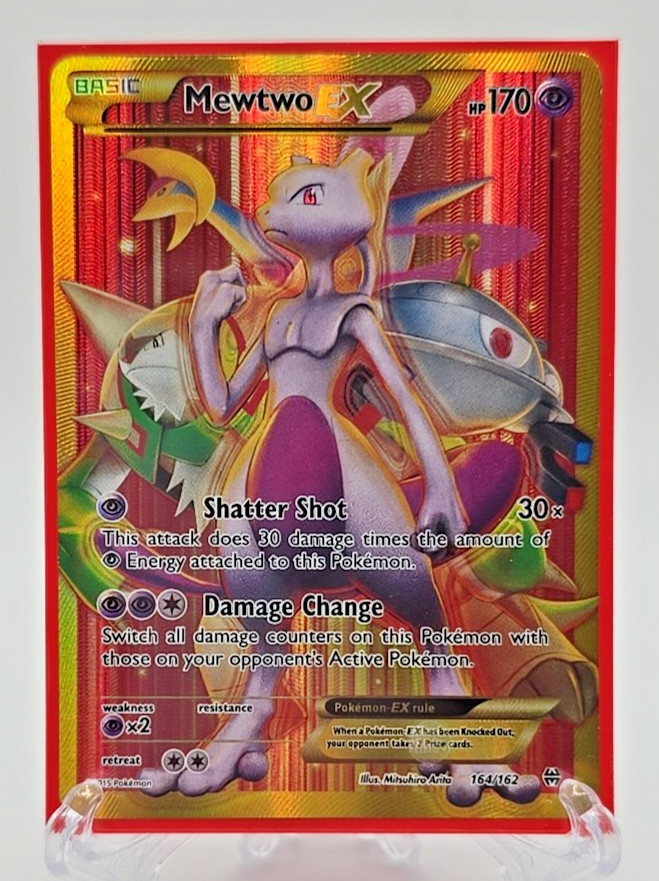 Mewtwo EX (164 Secret Full Art) 164/162 Pokémon Breakthrough Holo - Near Mint