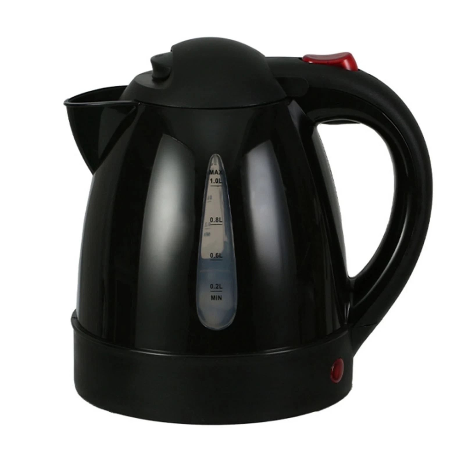250W 1000ml Portable Car Electric Kettle, Black, Auto Shut-Off for Road Trip