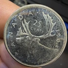 Canada 1964 - 25 Cent Quarter Canadian Coin - 80% Silver Ka97