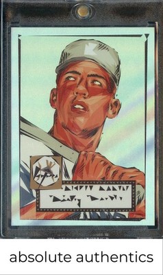 2022 Topps x Naturel 1952 Topps Mickey Mantle Art Pearl Foil 16/52
