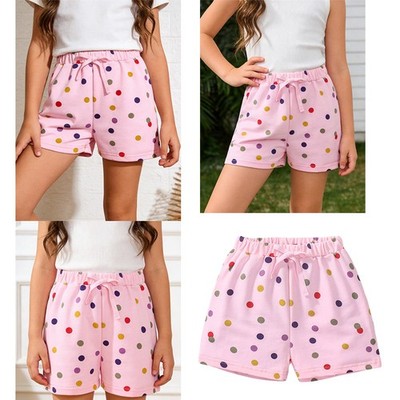 Kids Girls Bottoms Elastic Waistband Swimwear Teens Shorts Casual Surfing Sun
