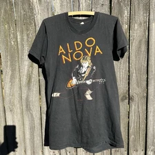 Vintage 1982 Aldo Nova Fantasy Tour T Shirt Small Music Band Screen Stars