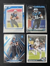 2024 Panini Football Jonathon Brooks (4) ROOKIE card lot Carolina Panthers F148