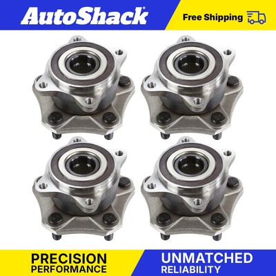 Front and Rear Wheel Hub Bearings Set of 4 for 2006-2013 Suzuki Grand Vitara V6