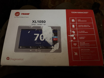 Trane XL1050 7'' Color Touchscreen Wi-Fi Thermostat TZON1050AC52ZC