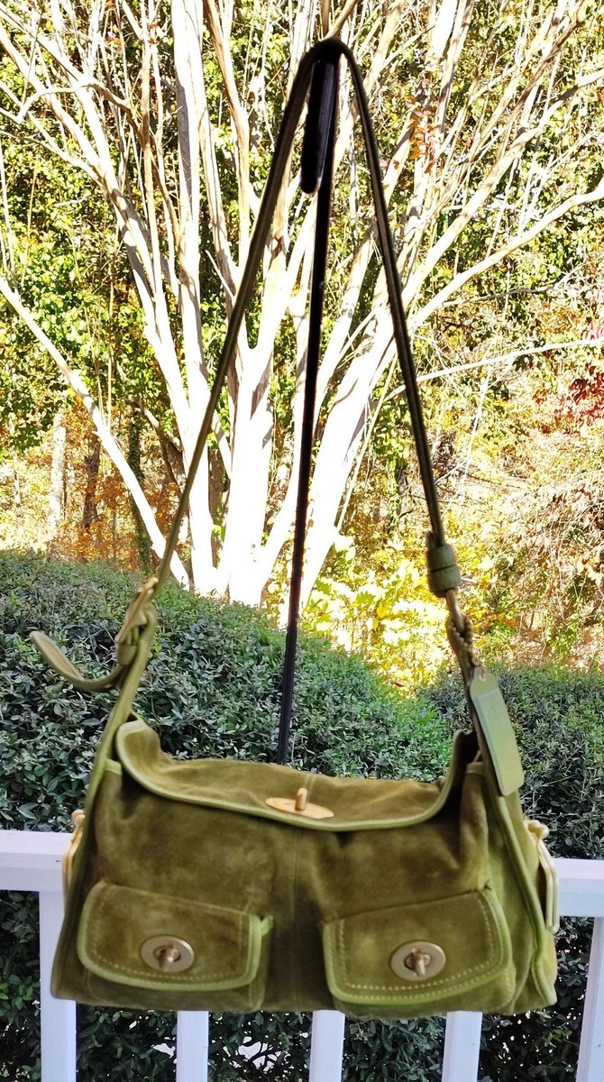 COACH 12797 Vintage Green Archive Limited Edition Bleecker Suede