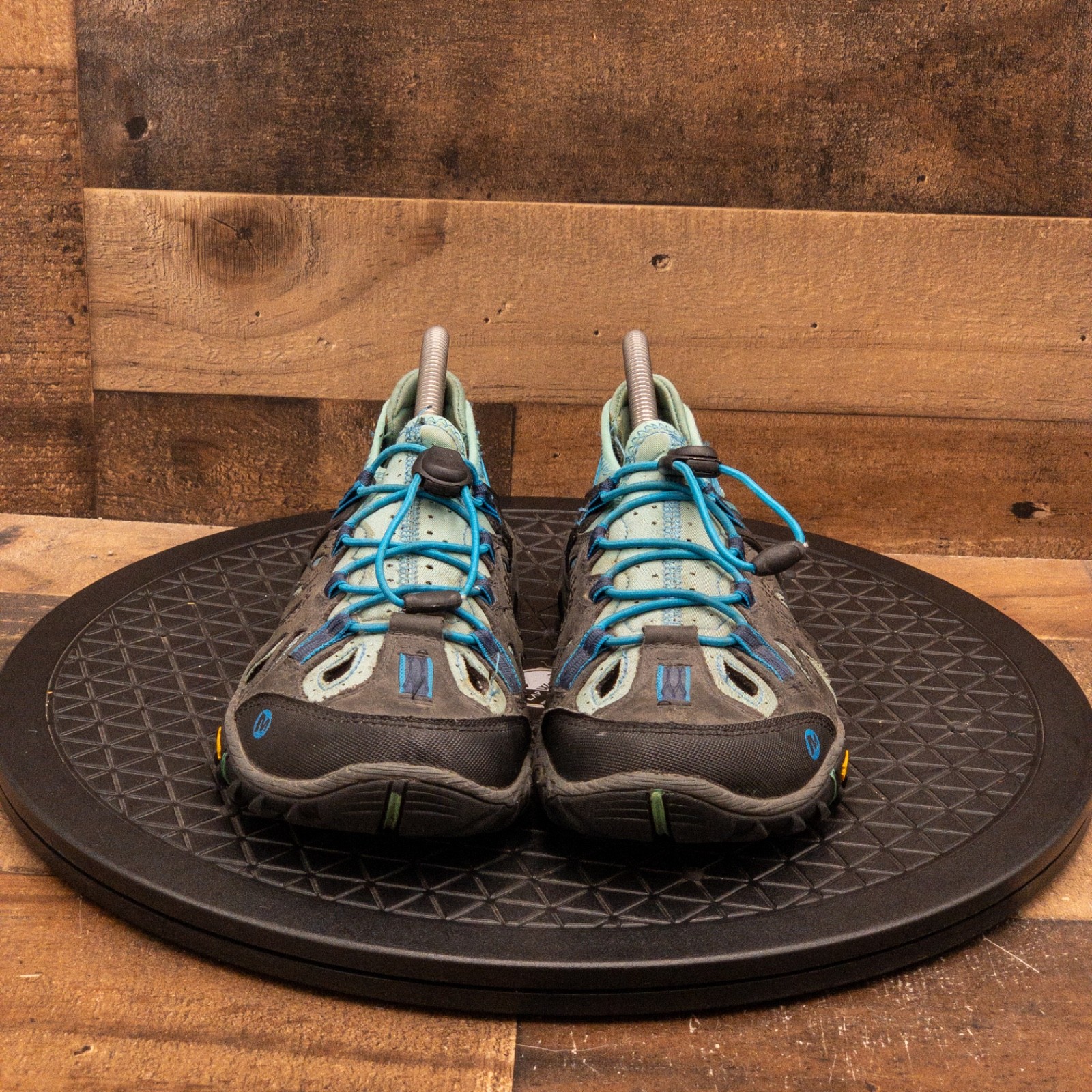 MERRELL BLUE WING DONNA SCARPE SPORTIVE OUTDOOR ESCURSIONISMO TRAIL SANDALI VERDI TAGLIA 9