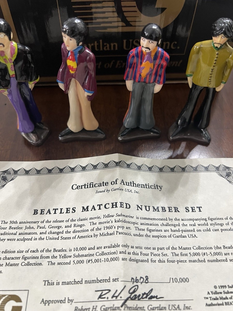 ビートルズ イエローサブマリン Gartlan USA Inc THE BEATLES YELLOW SUBMARINE GARTLAN USA MATCHED COLLECTOR SET