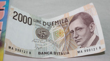 2000 Lire Duemila Banca D Italia Marconi 1990 Italy Paper Money MA990121B