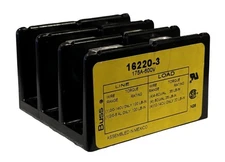 Bussmann 16220-3 Mini Distribution Block 175A 600V 3P 14–2/0 AWG AL/CU
