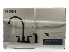 Moen Caldwell Matte Black Stainless Kitchen Faucet w/Sprayer CA87060BL