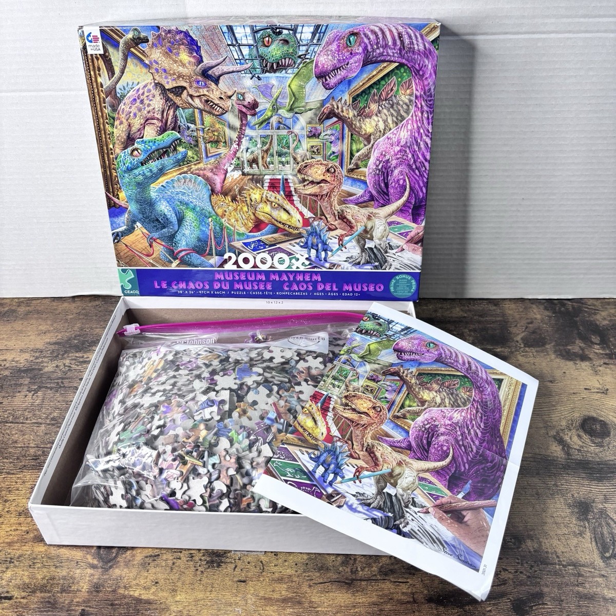 Make Them Suffer 2枚セット Museum Mayhem By Steve Sundram Ceaco 2000 Piece Jigsaw Puzzle
