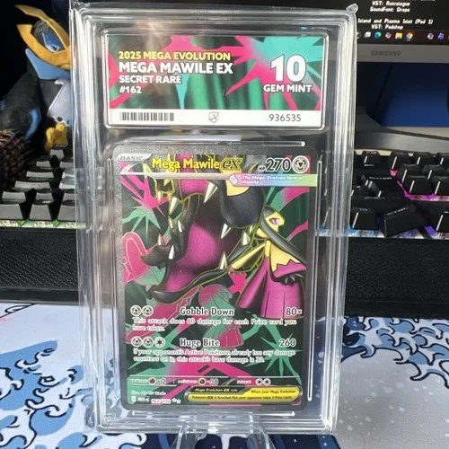 Mega Mawile EX - 162/132 - Mega Evolutions - SR - ACE 10 Gem Mint