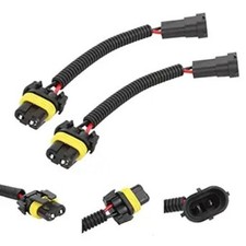 H11 to 9005 9006 Retrofit Wiring Harness for Light Bulb Connector Socket Adapter