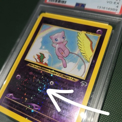 CENTER WHOLE SWIRL 🌀💫 PSA 4 Mew 1/18 Southern Islands Reverse Holo Pokemon