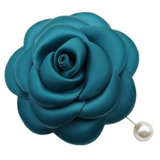 8.5 CENTIMETER Silk Rose Flower Pin Brooch By   COLOURFUL Floral Brooch Pin, ...