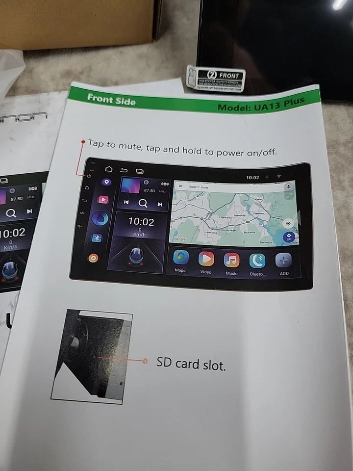 Radio estéreo para automóvil Eonon UA13 Plus-B 10.1" Android 13 GPS NAVEGACIÓN POR SATÉLITE DAB+ Foto 4 de 4