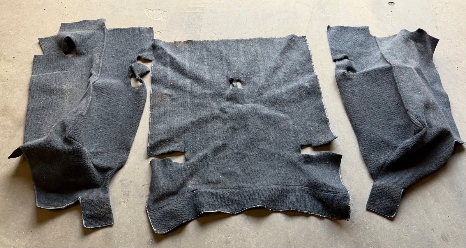 Jeep YJ Wrangler grey back seat / wheel well carpet FREE SHIP Fits 87-95