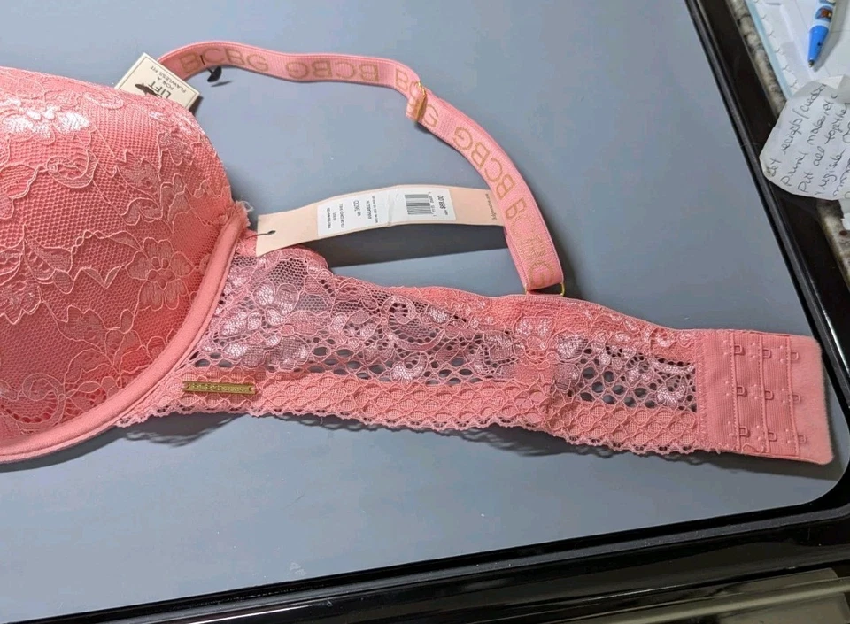 36 DD - Bra BCBGeneration Women’s Coral Lace Lift Support Bra  NWOT Adj. Straps - Image 3 of 4