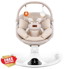 Baby Swing, Electric Infant Swing with Remote Control, 5 Speed Adjustable, Ma...