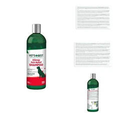 Allergy Itch Relief Dog Shampoo - Natural Ingredients & 16 oz Fresh Scent