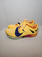 Nike Long Jump Elite Men's Size 8.5 Citron Pulse Indigo Burst Yellow FZ9326 800