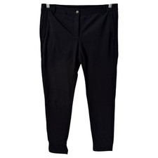 Anatomie Dila Travel Pants Black Heavy Fleece Lined Skinny Stretchy Sz Small NWT