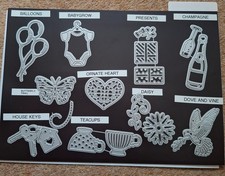 NEW AND USED HUNKYDORY MINI SETS OF 10 of 16 DIES (see write up)