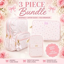 Set LoveShackFancy x Target Yoobi Blooming Heirloom Ditsy Backpack Ballet Bloom