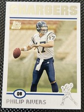 Topps 2004 Philip Rivers Rookie Card #375 San Diego Chargers NFL. rookie card picture