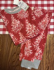 NWT The Honest Company Kids 2-piece Pajama Set, Christmas / Holiday, Size L (14)