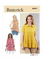 Schnittmuster Top Butterick B6897 B5 8-10-12-14-16 (Gr. 34-42)