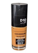  Covergirl Trublend Matte Made Liquid Foundation #D10 Golden Caramel 1 fl oz
